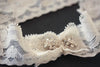 Bridal garter set - Simple lace