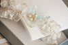 Bridal garter set - Mi pearl