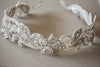 bridal dress belt - silver