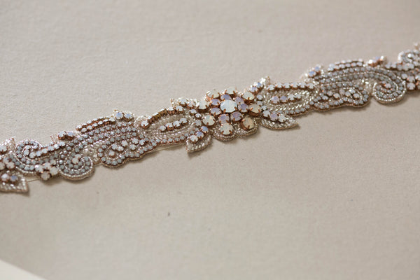 Rose Gold Bridal Dress Belt and Sash | Wedding Dress Belts Rose Gold Bridal Dress Belt and Sash | Wedding Dress Belts