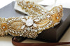 gold bridal dress embellishments