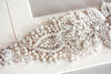 embellished bridal sash - pearls