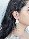 bridal earrings cluster