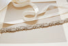 Bridal Belt and Sashes in Opal - Style S36