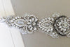 Bridal dress belt - Calida antique silver