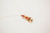 Gold and red Necklace