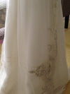 Silk Wedding veil - Art Deco2 ( 110 inches )  Made to order