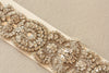 Bridal sash - Voglia silver 29 inches