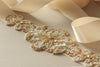 designer bridal sash - magnolia gold