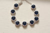 Bridal jewelry - Fiori bracelet blue