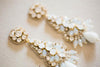 Wedding Earrings Gold Opal by Millieicaro Style E03