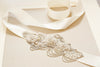 Crystal wedding dress belt with tassel