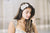 Bridal hair comb in silver and white - H26