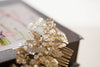 Gold bridal hair comb - Style H31  (1 qty ready to ship)