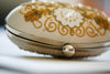 beaded ivory bridal clutch - ct03