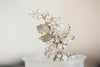 Flower and leaf bridal hair pins - H32