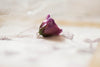 Gifts for her - Purple rose bud necklace