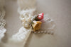 rose bud bridal garters