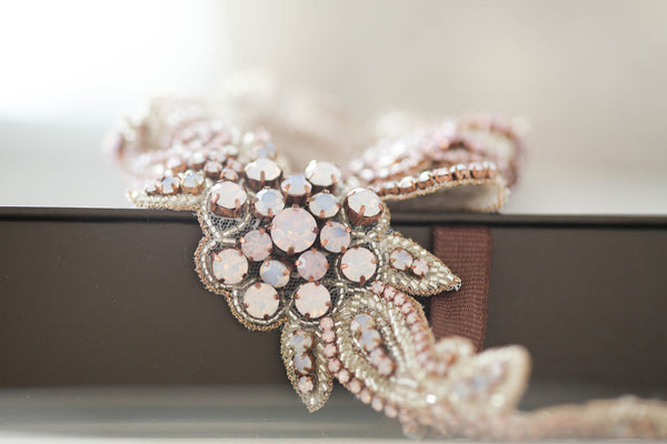 Rose Gold Bridal Dress Belt and Sash
