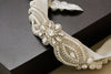 Designer bridal belt in ivory - valeria v2