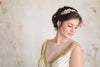 Hand wired gold and ivory bridal headband  - Style H30 (Ready to ship)