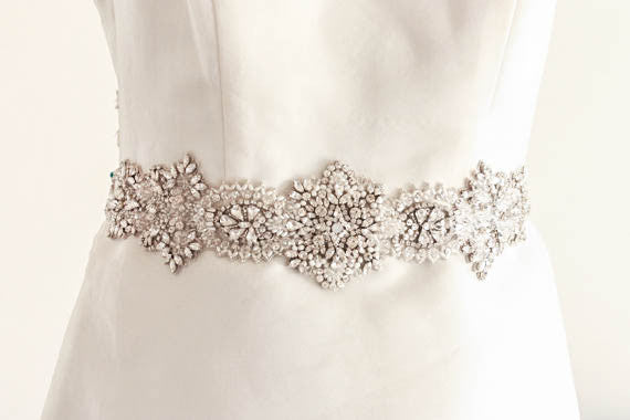 Bridal Belt with Clasp | Wedding Dress Sash | Belts & Sashes - Giocia Bridal Belt with Clasp | Wedding Dress Sash | Belts & Sashes - Giocia