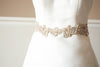 bridal dress sash - may gold
