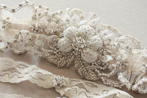Bridal garter set - Paris romance