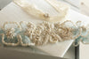 Bridal garter set - Beeds & Pearls