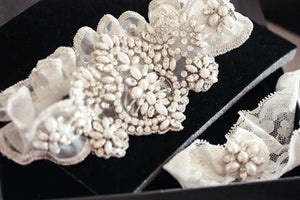 Bridal garter set - Parl