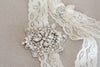 Bridal garter set - Viva mini silver