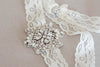 Bridal garter set - Viva mini silver