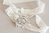 Bridal garter set - Viva mini silver