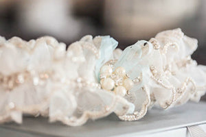 Bridal garter set - Mi pearl