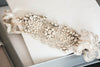 Custom made bridal garter set flora