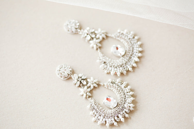 Clip on Bridal Earrings