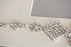 Bridal sash - Xoffa Silver 18 inches