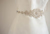 Bridal sash - Xoffa Silver 18 inches