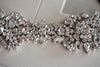 embellished bridal sash - krystal
