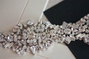 millieicaro bridal sash - krystal