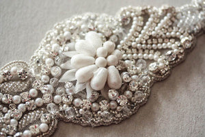 bridal sash - Vintage Art Deco 