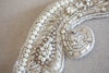 crystal bridal sashes and belts  - silver
