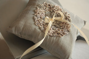 Wedding ring bearer pillow