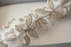 Bridal garter set - Silver leaf