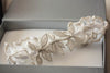 Bridal garter set - Silver leaf