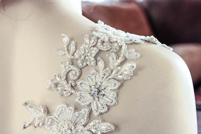 Ivory Floral - Shoulder Strap (ready to ship)