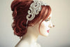 Art deco bridal headpiece