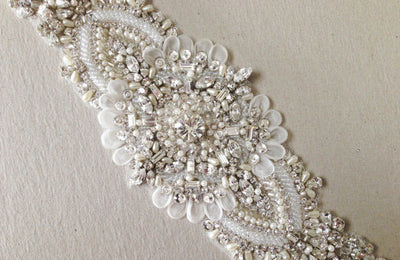 Bridal sash - Keela 14 inches (1 qty ready to ship)
