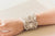 Bridal bracelet in Antique SIlver, Style BA08