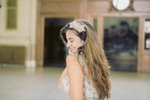 Floral bridal hair comb - Style H28